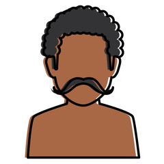 young man shirtless avatar character