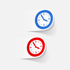 realistic design element: clock