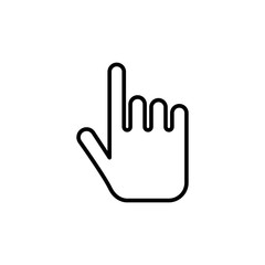 touch icon on white background