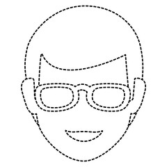 young man head avatar character