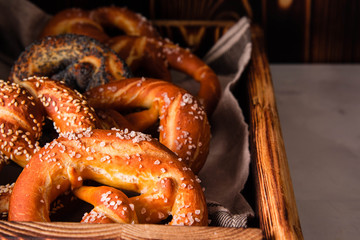 Pretzel or brezel bread. Oktoberfest.