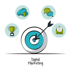 Digital marketing and business icon vector illustration graphic design © Jemastock