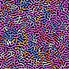 Seamless brushpen textile doodle pattern grunge texture