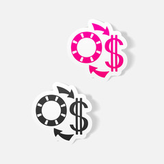 realistic design element: exchange chips
