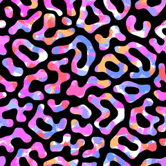 Seamless brushpen textile doodle pattern grunge texture