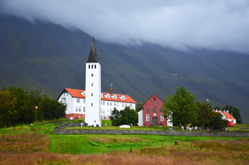The historical Hólar in Hjaltadalur in North-Iceland