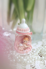 decor baby girl statue for baby shower