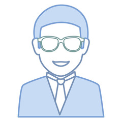 elegant businessman avatar character vector illustration design
