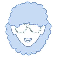 beautiful woman head avatar character