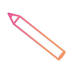 pencil school isolated icon