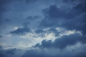 Fototapeta premium Deszczowe niebo