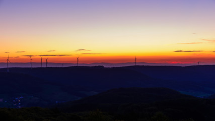 Fototapeta na wymiar Sonnenuntergang im Schwarzwald