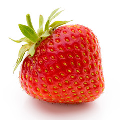 Strawberry isolated on white background. Fresh berry.