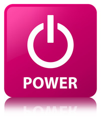 Power pink square button