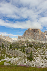 Fototapeta na wymiar beautiful view of Dolomites Alps, Italy