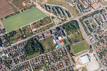 Fototapeta premium aerial view of the city center