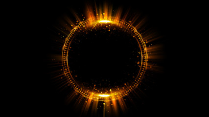 Abstract background. luminous swirling. Elegant glowing circle. Big data cloud. Light ring..Sparking particle. Space tunnel. Colorful ellipse. Glint sphere. Bright border. Magic portal. Energy ball.