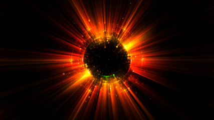 Abstract background. luminous swirling. Elegant glowing circle. Big data cloud. Light ring..Sparking particle. Space tunnel. Colorful ellipse. Glint sphere. Bright border. Magic portal. Energy ball.