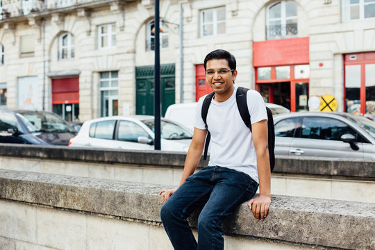 Indian Student Sitting