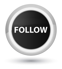Follow prime black round button