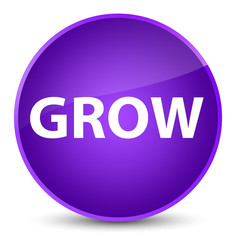 Grow elegant purple round button