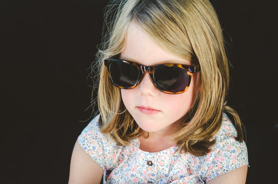 Cool girl with sunglasses