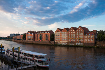 Fototapeta na wymiar Bremen Weser