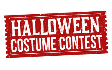 Halloween costume contest  sign or stamp