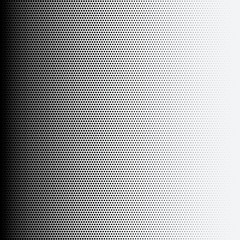 Halftone dots on white background