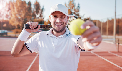 Tennis player. Sport, recreation concept