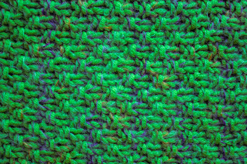 Knitted pattern close-up.