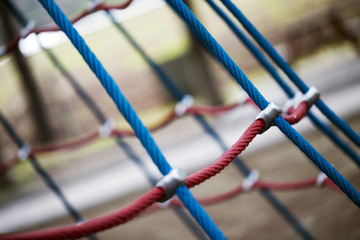 Rope in Playground Equipment in Park