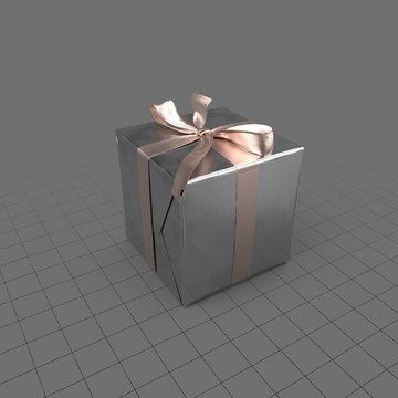 Birthday present with bow