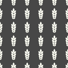 Leaves vector illustration on a seamless pattern background