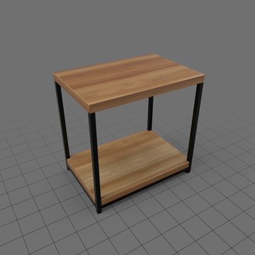 Rectangle wood end table