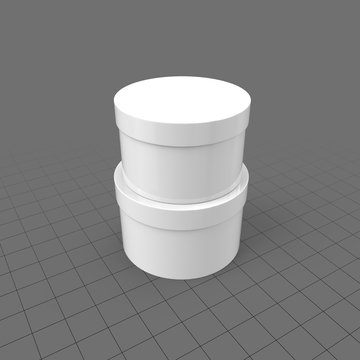 Stack of two containers
