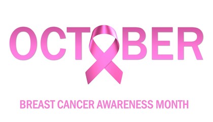 Illustration of breast cancer awareness month