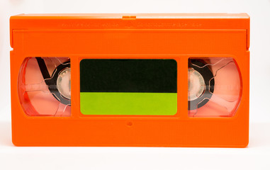 Orange VHS Tape