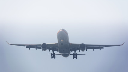 passenger plane taking off composition photography
