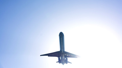 passenger plane taking off composition photography