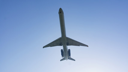 passenger plane taking off composition photography