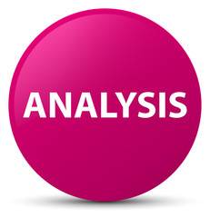 Analysis pink round button