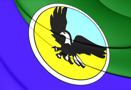 3D Flag of the Lezgian People.