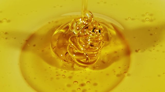 Closeup view of honey