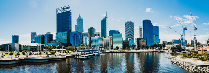 Naklejka premium オーストラリア パースの都市風景