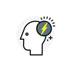 Brain ideas concept Isolated Line Vector Illustration editable Icon
