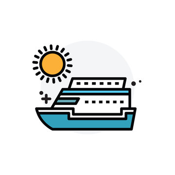 Cruse concept Isolated Line Vector Illustration editable Icon