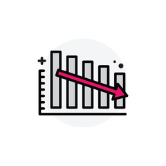 Business analysis concept Isolated Line Vector Illustration editable Icon