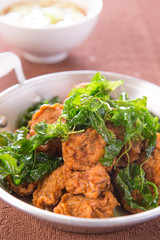 Fried fish with sauce
