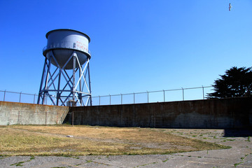 Water Tower at Alcatraz Island Federal Penitentiary